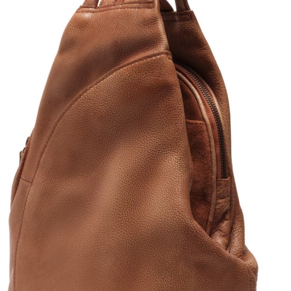 Pink Free People Soho convertible backpack leather - Picture 14 of 14
